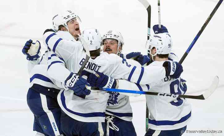 Benoit scores in OT, Leafs take 3-0 lead in Battle of Ontario