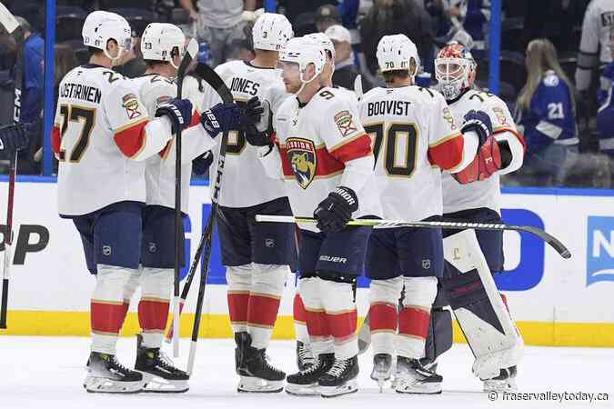 Schmidt scores again, Bobrovsky has 19 saves as Panthers beat Lightning for 2-0 series lead