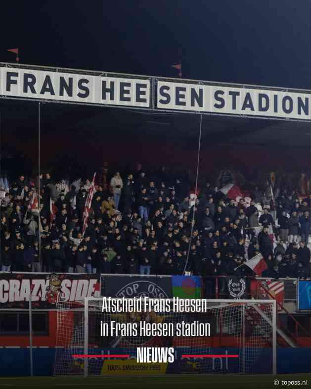 Afscheid Frans Heesen in het Frans Heesen Stadion