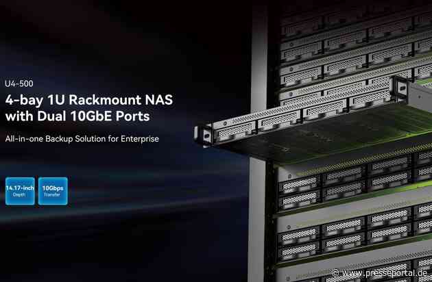 TerraMaster bringt integrierten Backup-Server U4-500 BBS auf den Markt / Kompakte und 10GbE-Backup-Lösung für kleine und mittelständische Unternehmen