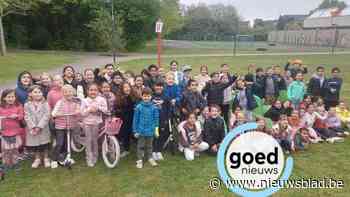 Kinderen van BS De Sprong in Maaseik spelen een hele dag buiten