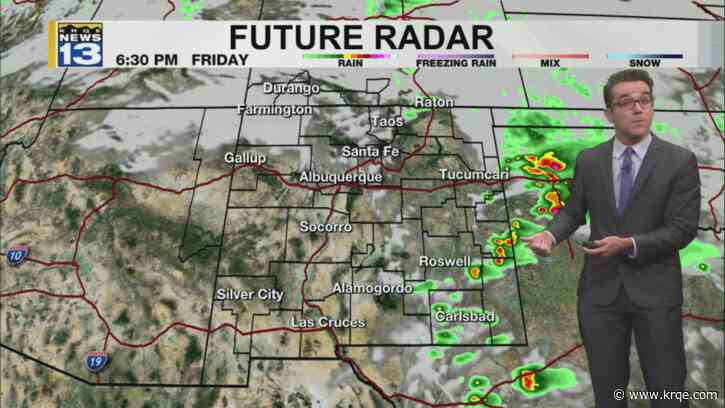 Warmer & breezier with storms later in East New Mexico