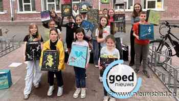 Jongeren maken streetart voor 150 jaar De Heibloem Meeuwen