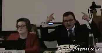 Leading York councillor's hand gesture sparks row