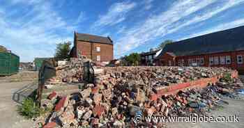 Former community centre demolished as regeneration work begins in Wirral town