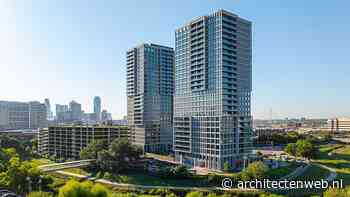 Twee woontorens Urby door Concrete in Dallas voltooid