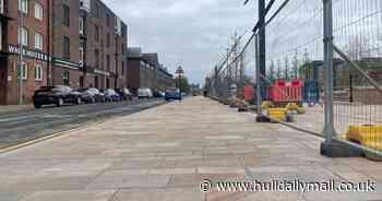Queens Gardens refurbishment progresses as Guildhall Road footpath reopens