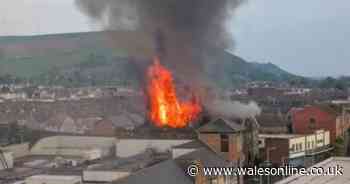 Teens arrested on suspicion of arson after huge chapel fire in Port Talbot