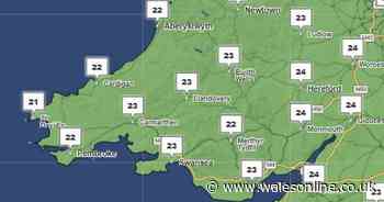 Weather maps show how hot it will be where you live as temperatures to hit 25°C