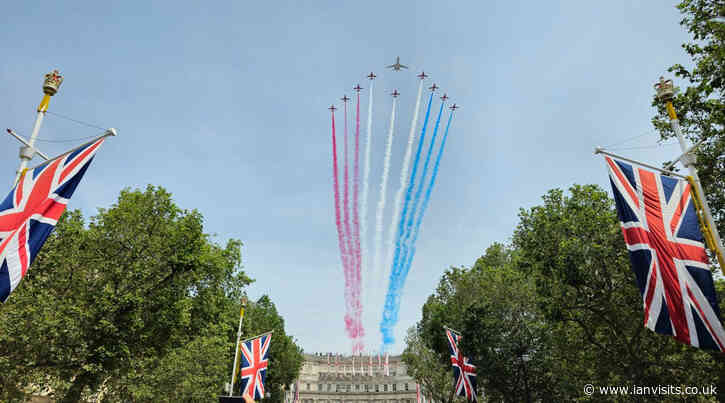 Large military flypast over London for VE Day 80