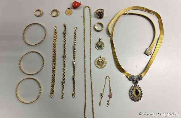 HZA-S: Goldschmuck im Wert von rund 18.000 Euro sichergestellt / Stuttgarter Zoll stoppt Schmugglerin aus der Türkei