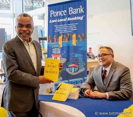 Author Oscar Perry Abello holds signing for new book on finance and banking at Ponce Bank