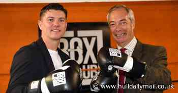 Reform UK leader Nigel Farage visits Hull and Beverley as poll puts Luke Campbell ahead