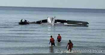 Plane crash horror as aircraft plunges into sea killing everyone on board