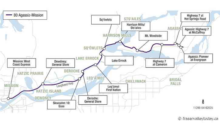 BC Transit seeking input on new Highway 7 bus service between Mission and Agassiz