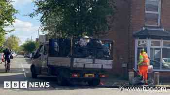 Bin trucks 'delayed' at depots by industrial action