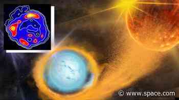 Hubble helps explore the wreckage of a supernova star explosion in a satellite galaxy of the Milky Way (image)