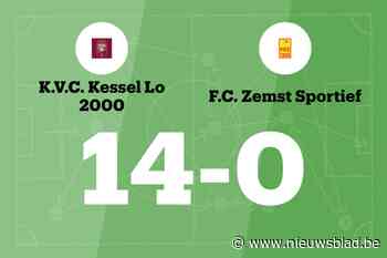Zege voor Kessel-Lo 2000 thuis tegen FC Zemst