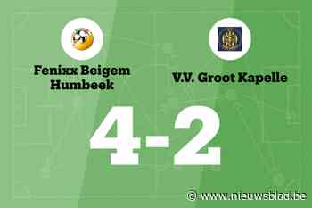 Fenixx wint sensationeel duel tegen VV Groot Kapelle