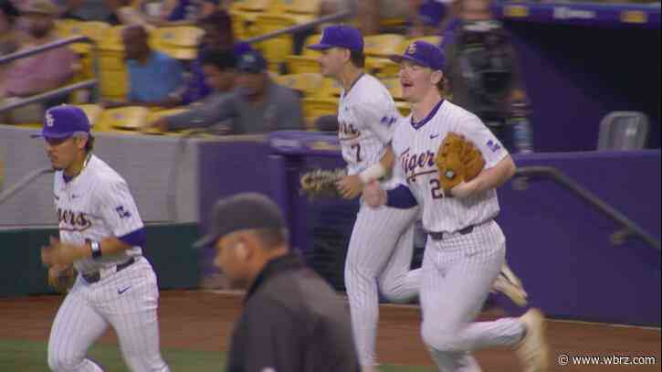 LSU baseball will start their series with Tennessee at 9:50 p.m. Friday night after weather delay