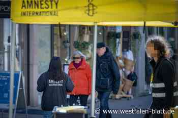 Ärger um Werbestände in der Bielefelder City