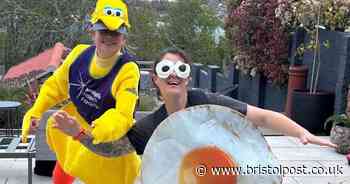Chicken and egg costume duo set to crack smiles at London Marathon