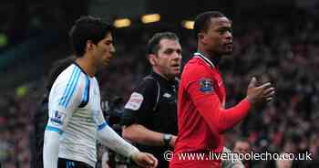 Patrice Evra calls out Luis Suarez over Liverpool feud after shock fight career switch