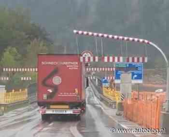 Video: Truck negeert hoogteborden