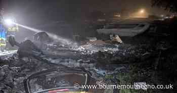 Boat destroyed after catching on fire near Rockley Point