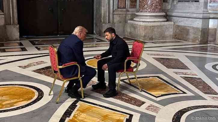 White House says Trump, Zelensky had ‘productive’ meeting ahead of Francis funeral