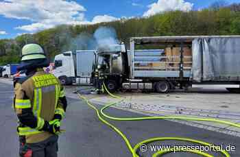FW-EN: Feuerwehr Gevelsberg löscht brennende Sattelzugmaschine auf der A1