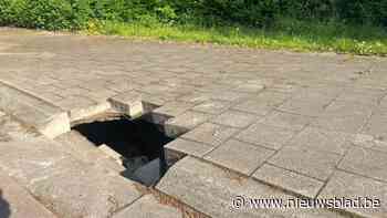 Opletten voor gat in de Radiumstraat