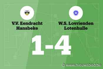 WS Lotenhulle boekt overtuigende zege tegen Eendracht Hansbeke B