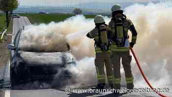 Autobrand im Kreis Helmstedt: Dreister Fahrer schockiert Feuerwehr