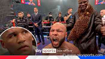 The moment Eubank Jr was announced the WINNER over Benn!