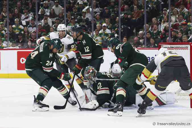Barbashev scores in OT, Golden Knights beat Wild 4-3 to tie series