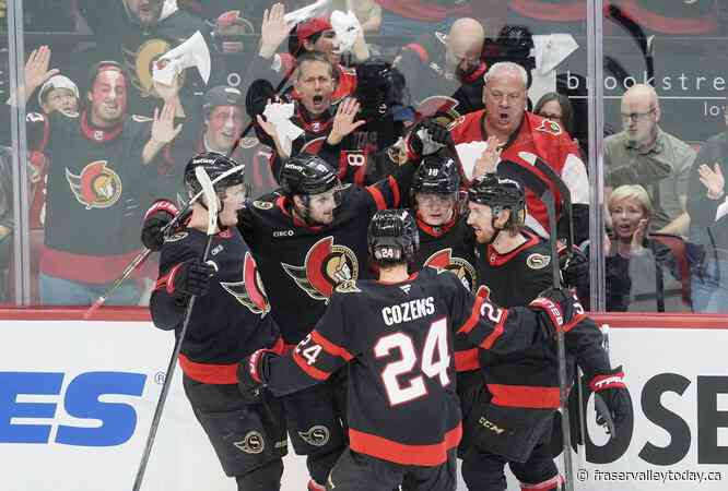 Sanderson scores winner, Sens top Leafs in OT to cut Battle of Ontario deficit to 3-1