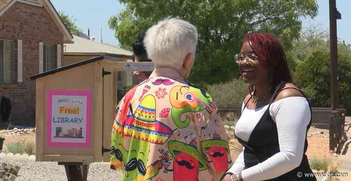 Albuquerque neighbor unveils new 'little library' in northeast heights area