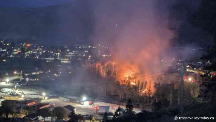 Structure fires destroy 2021 flood-damaged homes in Merritt Saturday