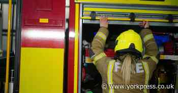 Vehicle bursts into flames in York – firefighters and police called