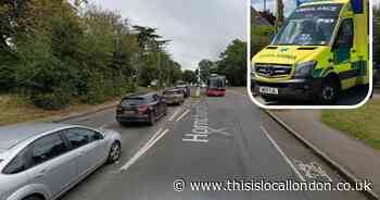 Man left fighting for life after car and pedestrian crash in Hornchurch