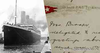 Bijzondere brief van Titanic-passagier voor recordbedrag geveild