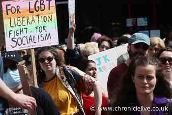 Hundreds attend protest against Supreme Court gender ruling in Newcastle city centre