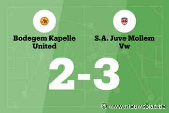 Lastige wedstrijd eindigt in overwinning voor Juve Mollem tegen BOKA United B