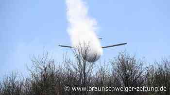 Waldbrand im Harz: In Sorge ist das Löschflugzeug im Einsatz
