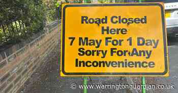 Road in Warrington to be closed for a day as motorists told 'delays are likely'