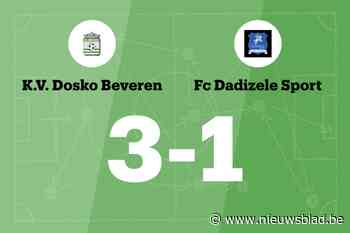 Lastige wedstrijd eindigt in overwinning voor Dosko Beveren tegen FC Dadizele Sport