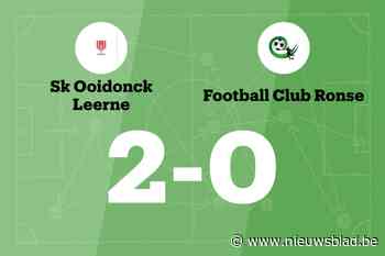 Sterke eerste helft tegen FC Ronse levert SK Ooidonck Leerne zege op