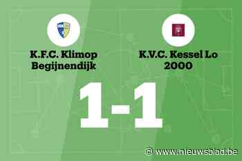 KO Begijnendijk en Kessel-Lo 2000 B delen de punten