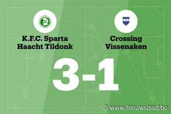 T. Poukens maakt twee goals voor Sparta Haacht Tildonk in wedstrijd tegen Crossing Vissenaken